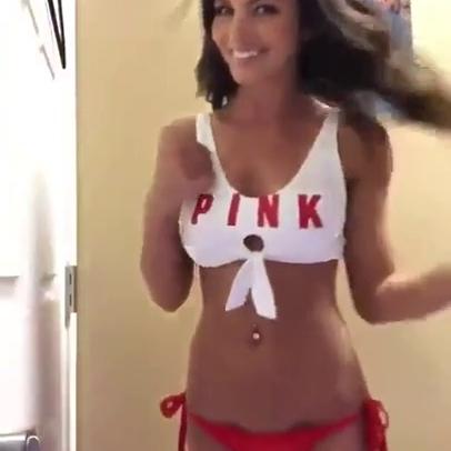 Carlie Jo Tits Tease Video Leaked