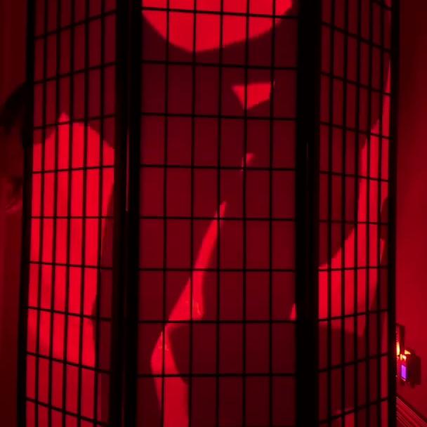 Christina Khalil New Sex Video with Moaning Vibes Behind Opaque Wall Leaked